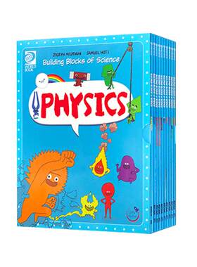 正版这就是物理数学英文原版全套10册漫画Building Blocks of Physical Science:physics美国小学生儿童百科全书搭化学地理生物