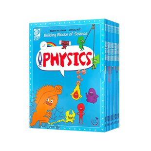正版这就是物理数学英文原版全套10册漫画Building Blocks of Physical Science:physics美国小学生儿童百科全书搭化学地理生物