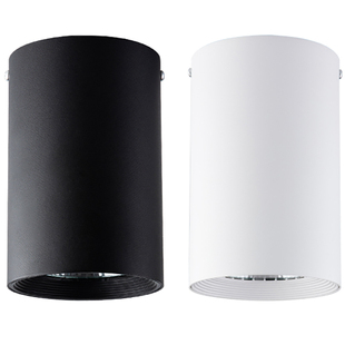 北欧吸顶led明装COB射灯筒灯现代简约圆形店铺商用免开孔外露聚光