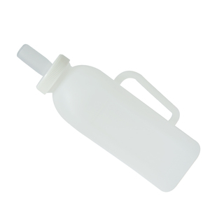 犊牛奶瓶奶壶动物奶瓶手提带刻度羊奶壶 2L加厚牛用奶壶奶瓶兽用