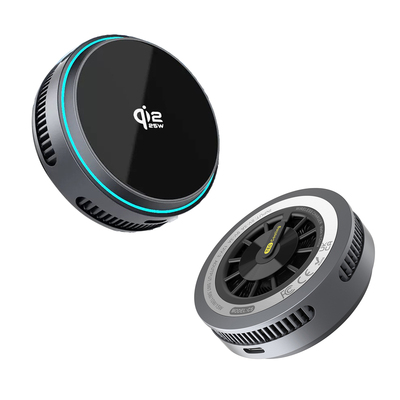 QI2.2真25W制冷磁吸无线快充电器多功能手机导航充电散热器C5配件