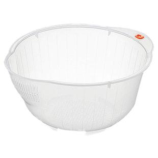 日本进口塑料淘米盆洗米篮子淘米箩厨房洗菜盆沥水篮果盆漏水米筛