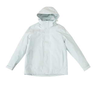 高端三合一！户外三防面料！90鸭绒！情侣款冬季连帽冲锋衣羽绒服