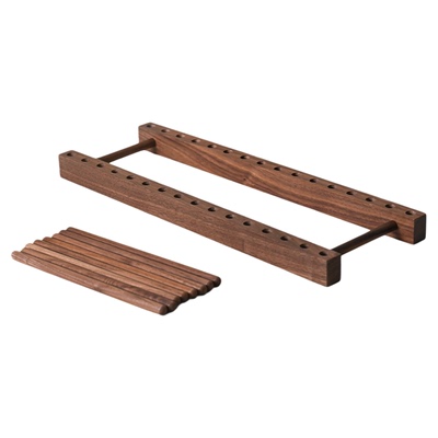 胡桃木桌面书架分类整理书本文件