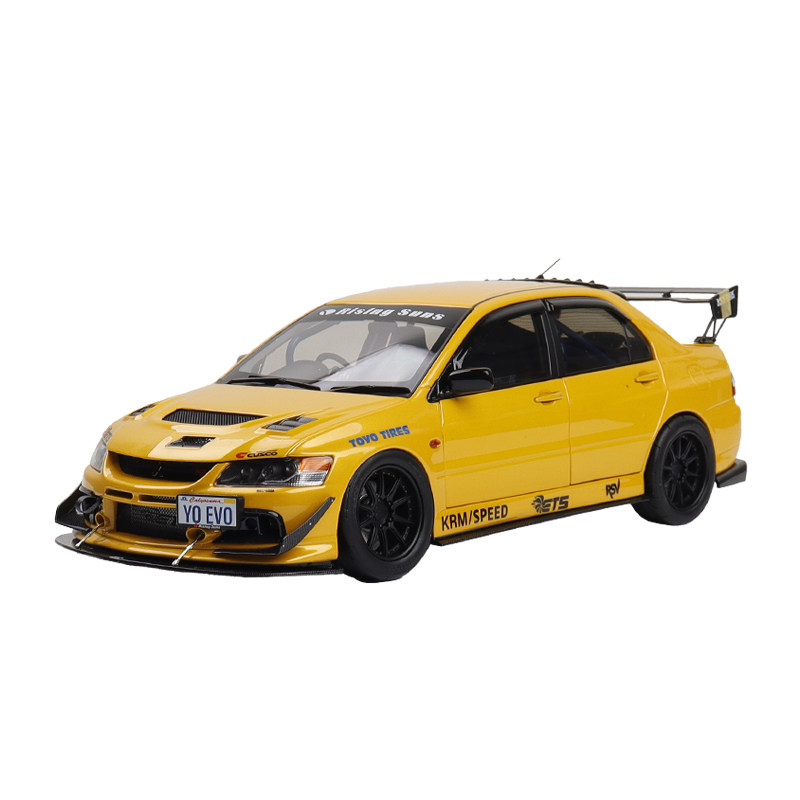 三菱蓝瑟EVO 9代 IX MR FQ-360 Super A 1:18 合金全开汽车模型黄