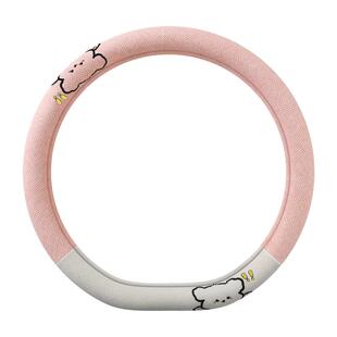 比亚迪方向盘套棉麻四季通用海鸥海豚汉秦L宋plus唐dmi驱逐舰05元