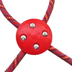 儿童秋千配件攀爬网连接扣户外十字绳扣塑料扣件爬岩绳网绳十字扣