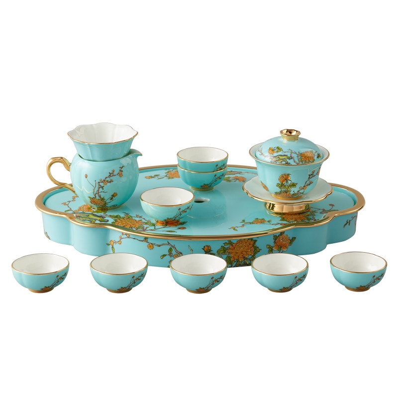永丰源西湖蓝15头茶具