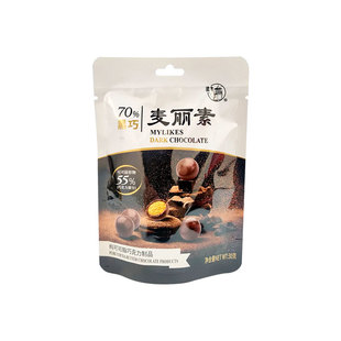 梁丰纯脂麦丽素30g麦芽脆心黑巧牛奶味儿童零食组合（代可可脂）