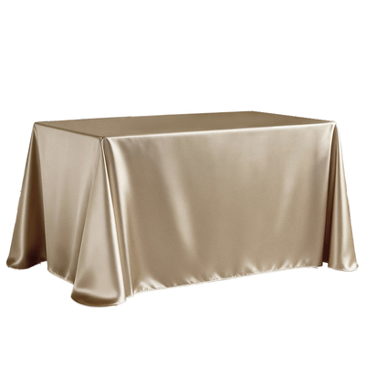 酒店活动高光户外缎面桌布印logo