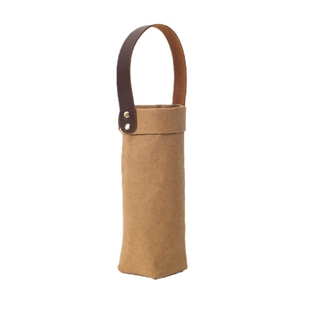 德国进口牛皮纸钛杯杯套保温杯套水杯保护套可手提斜挎防水可水洗