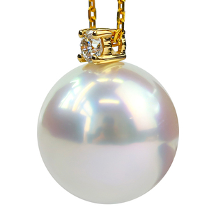 18K黄金王妃吊坠托AU750项链坠天然钻石澳白空托K金车花大钻石扣