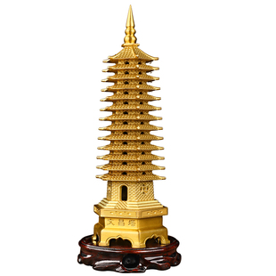 文昌塔纯铜13层的旗舰店十三层九层9层男女孩书房办公室客厅摆件