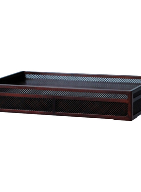 康御红印度小叶紫檀文房清供承盘