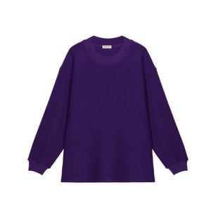 【新品】素然 ZUCZUG 4M36 25冬女士缩绒美丽诺羊毛圆领宽松卫衣