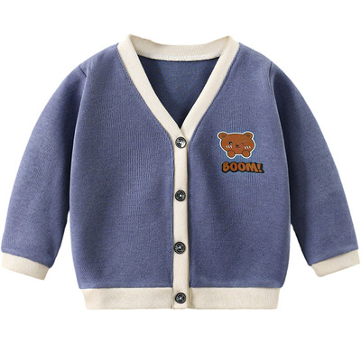 今日秒杀秋季针织开扣撞色外套