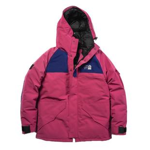 AzureMountain/蔚蓝山脉防寒派克大衣灰鸭绒羽绒服男连帽外套冬