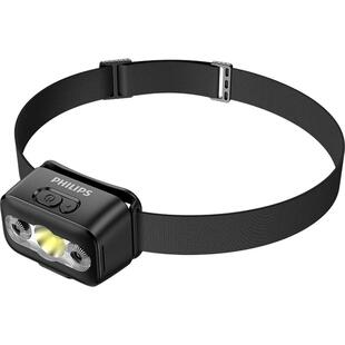 飞利浦强光头灯夜钓鱼充电超亮头戴式夹帽超轻挥手感应帽夹灯矿灯