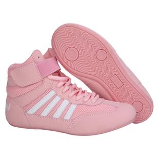 儿童拳击鞋散打摔跤鞋训练男女成人小孩专业搏击格斗低帮透气防滑