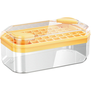 冰块模具大容量按压冰格食品级家用制冰储冰盒带盖冰箱冻冰块神器