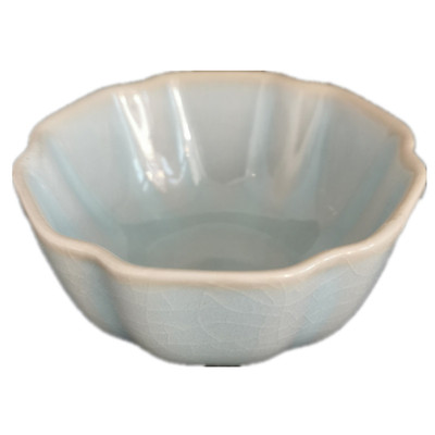 朱家汝窑汝瓷玛瑙釉开片茶杯