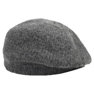 气质灰百搭马海毛贝雷帽子女秋冬大头围显脸小毛绒绒蓓蕾帽保暖潮