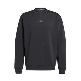 adidas阿迪达斯男速干太空棉挺阔有型长袖圆领卫衣套头衫 JJ4642