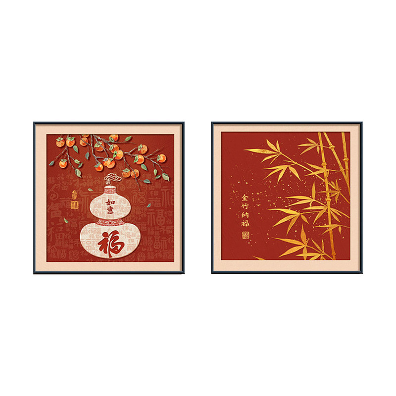 马上有钱饭厅挂画2026新款