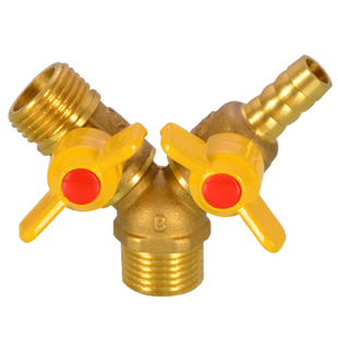 煤气三通阀门煤气软管天然气管宝塔头插管燃气接头液化气三通球阀