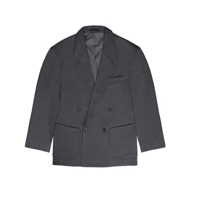 SHIJOIN原创灰色双排扣休闲西服