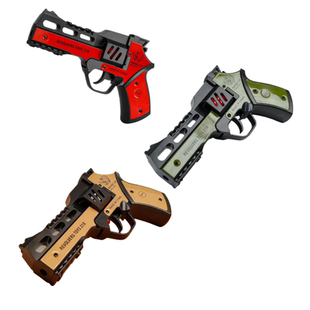 新品机甲犀牛王左轮砸响炮枪儿童玩具不可发射安全质量好性价比高