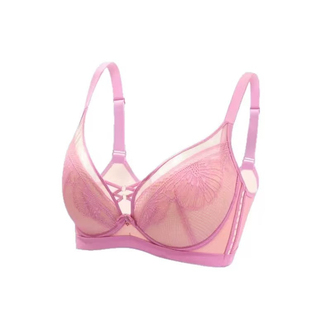 新款云感棉内衣中薄杯女性感镂空蕾丝聚拢上托收副乳调整型文胸