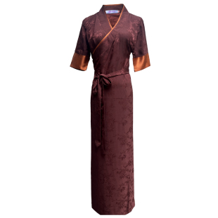 藏族服装女新款短袖藏装拉萨服夏季拼色博拉西藏服裹裙民族风长裙