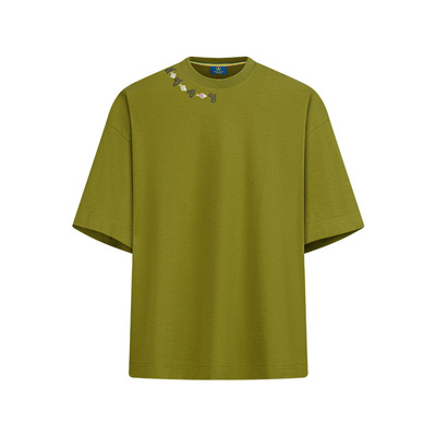 Navigare宽松抗菌圆领短袖T恤