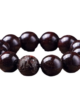 小叶紫檀老料满金星本命年手串