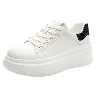 大东官方小白鞋女款2026新款春季女生百搭鞋子厚底增高鞋休闲板鞋