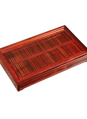 素面方形红木中式风茶海小叶紫檀