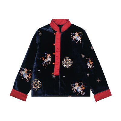 JAC梦想家新中式丝绒儿童外套