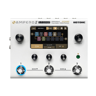 现货Hotone Ampero II Stomp电吉他贝斯综合效果器前级幻音2代IR