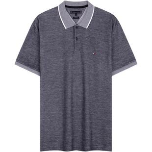 【牛津纺翻领】Tommy春夏男装纯棉商务潮流休闲通勤短袖T恤POLO衫