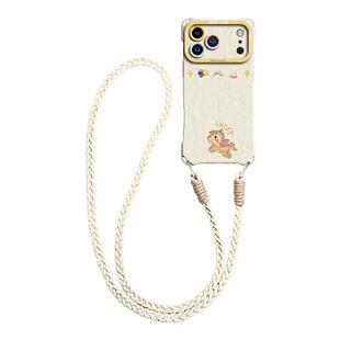 幸运小马适用苹果17promax手机壳iphone17新款17pro套可背斜挎16腕带15挂绳14白色13硅胶12女pro年巨好看全包