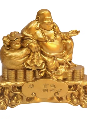 中式合金财神爷招财摆件客厅