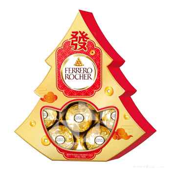 费列罗金球榛果威化巧克力制品新年发财树礼盒节日零食喜糖伴手礼实付29元到手包邮