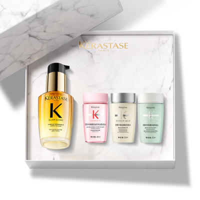 【官方正品】卡诗生日礼物礼盒山茶花护发精油礼物修护亮泽