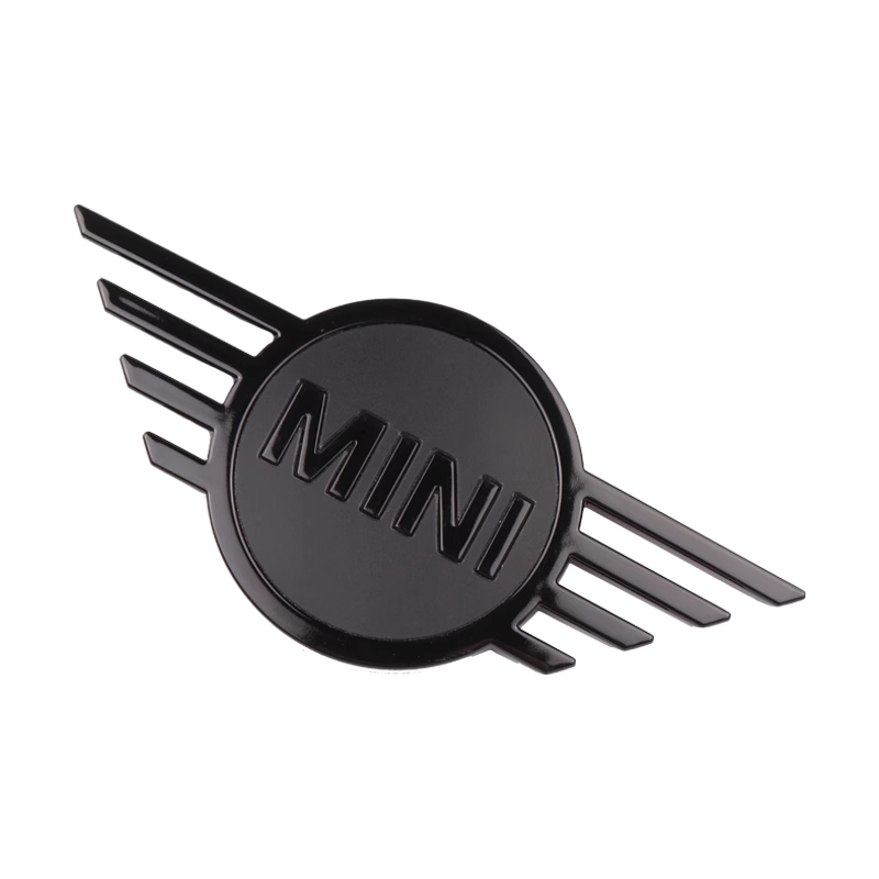 适用于宝马mini改装黑色车标coopercountryman clubman汽车装饰标