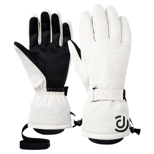 雪山手套女滑雪登山装备冬季保暖加绒加厚防风防寒防水男士棉手套