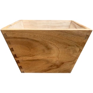 樟木米斗升子斗四方家用老式香樟木日进斗金仿古摆件招财大号米斗