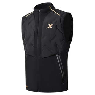 特步国人竞速轻薄羽绒马甲冬季保暖专业户外跑步服男976429290436