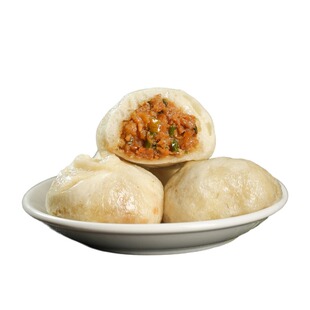 嵊州黑猪肉老面小笼包子富阳土猪肉包鲜肉酱香青菜素包早餐48只