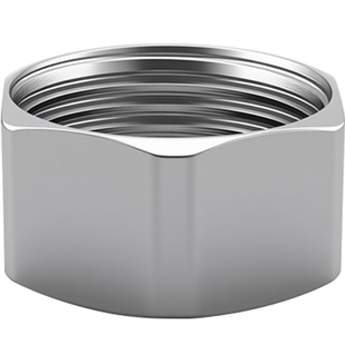 304不锈钢高压管帽外六角堵帽4分6分1寸加厚闷头管堵封头内丝堵头